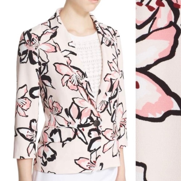 Kate spade Tiger lily print one-button blazer - Picture 4 of 4